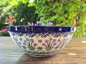 Schale, Ø 24 cm, Höhe 8,5 cm, Forget me not, BSN J-1739^Bunzlauer Keramik Online