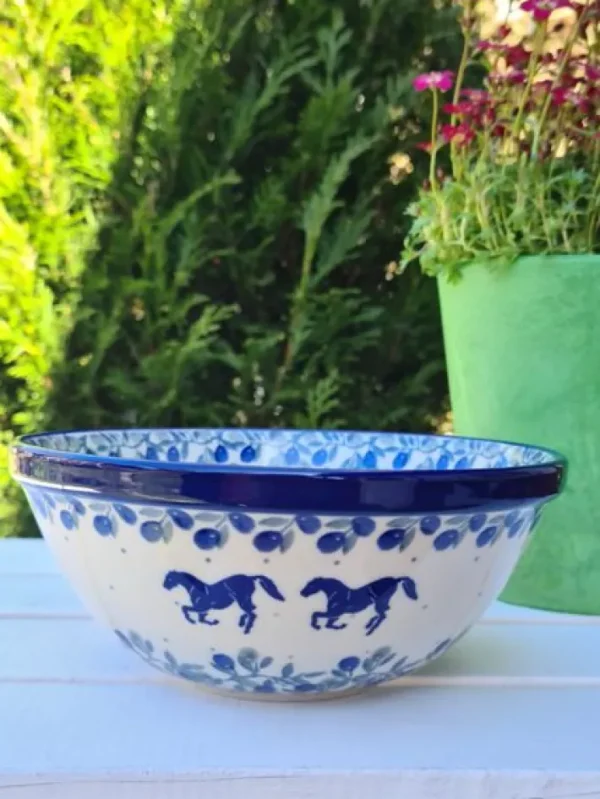 Schale, Ø 24 cm, Höhe 8,5 cm, Horse^Bunzlauer Keramik Hot
