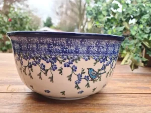 Schale, Ø 22 cm, Höhe 11 cm, Vogel Ivy^Bunzlauer Keramik Discount