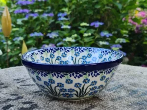 Schale, Ø 17 cm, Höhe 8 cm, Vol. 950 ml, Forget me not, BSN J-1733^Bunzlauer Keramik New