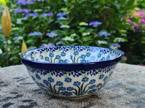 Schale, Ø 17 cm, Höhe 8 cm, Vol. 950 ml, Forget me not, BSN J-1733^Bunzlauer Keramik New