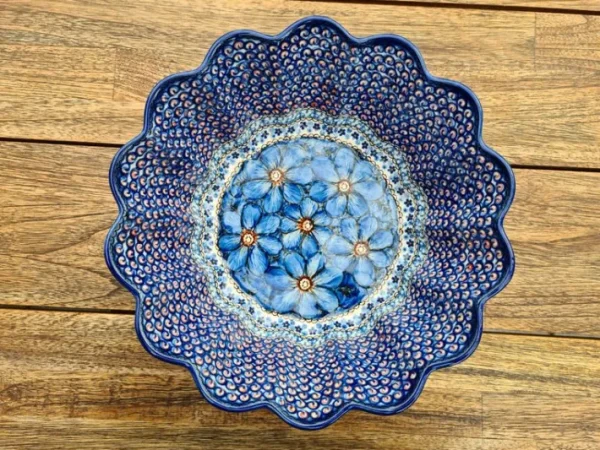 Schale / Auflaufform, Ø 28,5 cm, Höhe 10 cm, Unikat 4 - BSN 8492^Bunzlauer Keramik Online