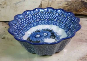 Schale / Auflaufform, Ø 19,5 cm, Höhe 7,50 cm, Unikat 2 - BSN 20832^Bunzlauer Keramik Fashion