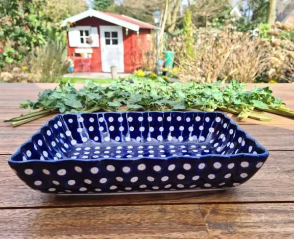Schale / Auflaufform -27,5 cm x 19 cm x 6 cm -Tradition 5-BSN 8189^Bunzlauer Keramik New