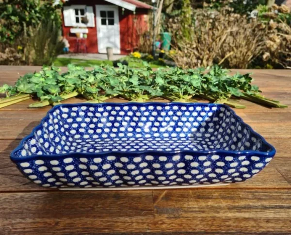 Schale / Auflaufform -27,5 cm x 19 cm x 6 cm -Tradition 4-BSN 8188^Bunzlauer Keramik New