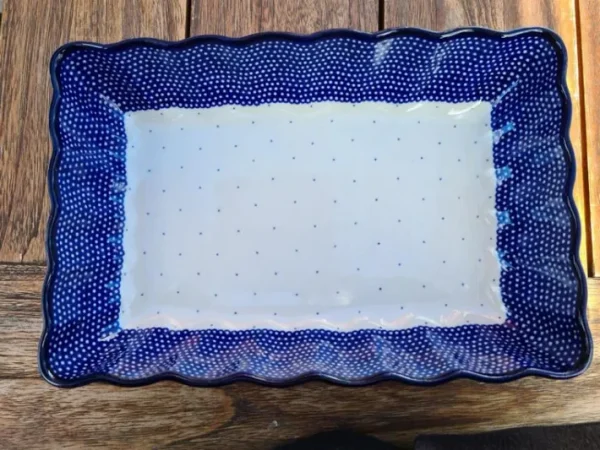 Schale / Auflaufform -31 cm x 22 cm x 7 cm -Unikat 18 -BSN 8276^Bunzlauer Keramik Best