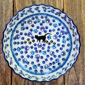 Schale / Auflaufform, 1 l, Ø19,5cm,↑4,5cm, Katze, BSN A-0136^Bunzlauer Keramik Fashion