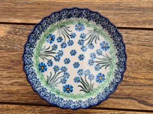 Schale / Auflaufform, 600 ml, Ø16 cm,4 cm, Forget me not, BSN J-1998^Bunzlauer Keramik Best