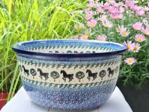 Schale, Ø27 cm,13 cm, 5000 ml, Pferde^Bunzlauer Keramik Fashion