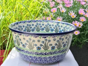 Schale, Ø27 cm,13 cm, Forget me not, BSN J-1899^Bunzlauer Keramik Fashion