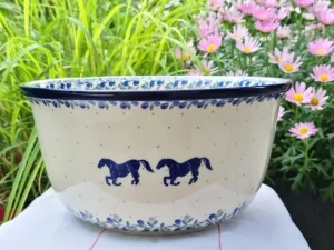 Schale, Ø27 cm,13 cm, Horse^Bunzlauer Keramik Online