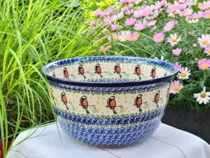 Schale, Ø27 cm,13 cm, Vogel^Bunzlauer Keramik Online