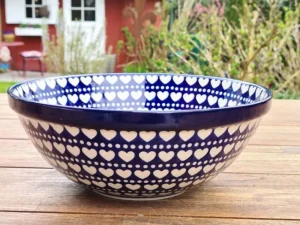 Schale, Ø27 cm,11 cm, Vol. 3l, Ich Dich auch, BSN m-641^Bunzlauer Keramik New