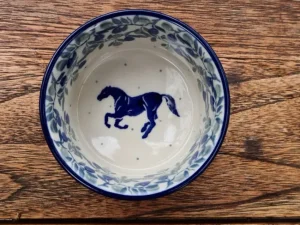 Schale 250 ml, Ø 9,5 cm,5 cm, Horse^Bunzlauer Keramik New