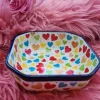 Schale / Müslischale, 400 ml, 12,5x12,5 cm, 5 cm, Liebe^Bunzlauer Keramik Online