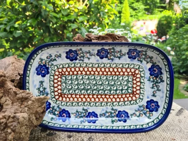 Schale / Platte, ca. 26 x 16 cm, 900 ml, Höhe 3 cm, Unikat 8- polska pottery - BSN 1328^Bunzlauer Keramik Sale