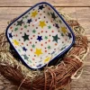 Schale, 9,5 x 9,5 cm,4,5 cm, Sterne^Bunzlauer Keramik Online