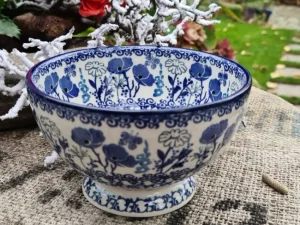 Schale auf Fuss, Ø14,5 cm,8,5 cm, Garden of Joy^Bunzlauer Keramik Clearance