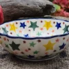 Schale gewellter Rand, Ø 11cm, 3cm, Sterne^Bunzlauer Keramik Discount