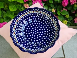 Schale mit gewelltem Rand, Ø 27,5 cm, Höhe 7,5 cm, Tradition 6, BSN 7632^Bunzlauer Keramik Outlet