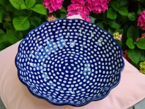 Schale mit gewelltem Rand, Ø 27,5 cm, Höhe 7,5 cm, Tradition 4, BSN 7927^Bunzlauer Keramik Outlet