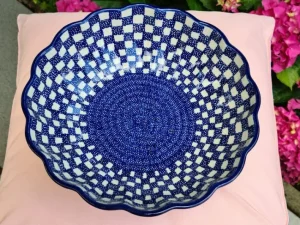 Schale mit gewelltem Rand, Ø 27,5 cm, Höhe 7,5 cm, Tradition 27, BSN 7915^Bunzlauer Keramik Sale
