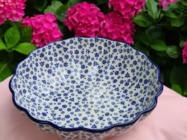 Schale mit gewelltem Rand, Ø 27,5 cm, Höhe 7,5 cm, Tradition 12, BSN 7922^Bunzlauer Keramik Sale