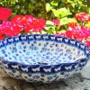 Schale mit gewelltem Rand, Ø 27,5 cm, Höhe 7,5 cm, Katze, BSN A-0855^Bunzlauer Keramik Online