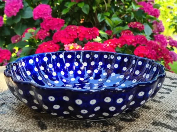 Schale mit gewelltem Rand, Ø 24 cm, Höhe 6 cm, Tradition 5, BSN 5611^Bunzlauer Keramik Fashion