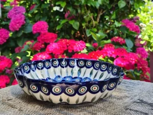 Schale mit gewelltem Rand, Ø 24 cm, Höhe 6 cm, Tradition 10,  BSN 5614^Bunzlauer Keramik Best