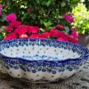 Schale mit gewelltem Rand, Ø 24 cm, Höhe 6 cm, Royal Blue, BSN A-0758^Bunzlauer Keramik Best