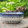 Schale, 23x23 cm,9 cm, Royal Blue^Bunzlauer Keramik Online