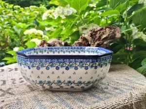 Schale, 23x23 cm,9 cm, Royal Blue^Bunzlauer Keramik Online