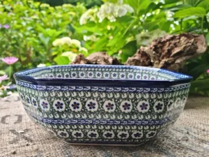 Schale, 23x23 cm,9 cm, Unikat 58^Bunzlauer Keramik Outlet