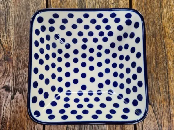 Schale, 16x16 cm,5,5 cm, Vol.650 ml, Tradition 24^Bunzlauer Keramik New