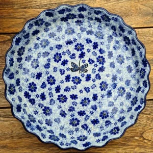 Schale/Tartform, 1400 ml, Ø 25 cm, Dragon Fly^Bunzlauer Keramik Online