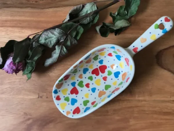 Schaufel, Unikat Einzelstück, Dekor Liebe^Bunzlauer Keramik New