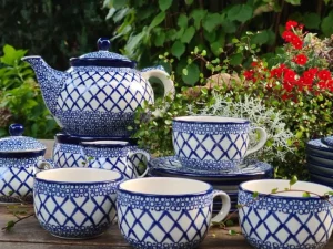 Service, 6 Pers., Kanne, Stövchen, Trad. 2 - BSN 0008^Bunzlauer Keramik Sale