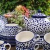 Service, 6 Pers., Kanne, Stövchen, Crazy Dots, BSN A-1116^Bunzlauer Keramik Outlet