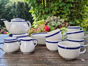 Service, 6 Pers., Kanne, Stövchen, Trad.26 - BSN 21518^Bunzlauer Keramik Outlet