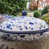 Servierschale / Käseglocke m. Deckel, Flower Festival^Bunzlauer Keramik Sale