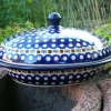 Servierschale / Käseglocke m. Deckel, 1700 ml, Trad. 6, BSN m-394^Bunzlauer Keramik Fashion