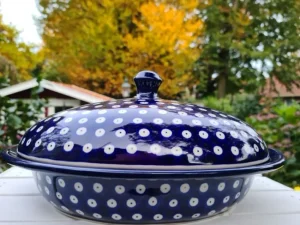 Servierschale / Käseglocke m. Deckel, 1700 ml, Trad. 5, BSN m-395^Bunzlauer Keramik Outlet