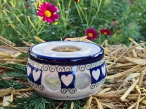 Stövchen für Bratapfel & Teekanne (400-900 ml), White Valentine^Bunzlauer Keramik Clearance