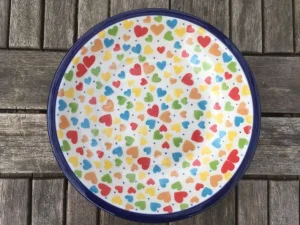 Suppenteller, Ø 21,5 cm, Liebe^Bunzlauer Keramik New