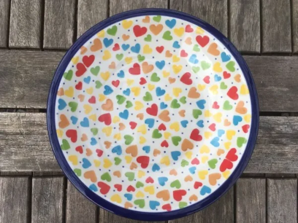 Suppenteller, Ø 21,5 cm, Liebe^Bunzlauer Keramik New