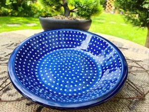 Suppenteller, Ø 21,5 cm, Unikat 22 BSN 10308^Bunzlauer Keramik Online