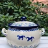 Suppenterrine, 3,6 Liter, Horse^Bunzlauer Keramik Online