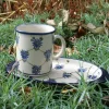 Tablett / Unterteller ohne Becher, 21,5 x 13 cm, Tradition 8, BSN m-622^Bunzlauer Keramik Hot