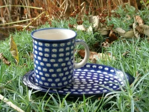 Tablett / Unterteller ohne Becher, 21,5 x 13 cm, Tradition 4, BSN m-618^Bunzlauer Keramik Outlet